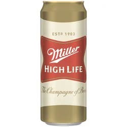 Miller High Life American Lager Beer Single Can