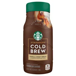 Starbucks Coffee Beverage, Premium, Vanilla Sweet Cream, Cold Brew