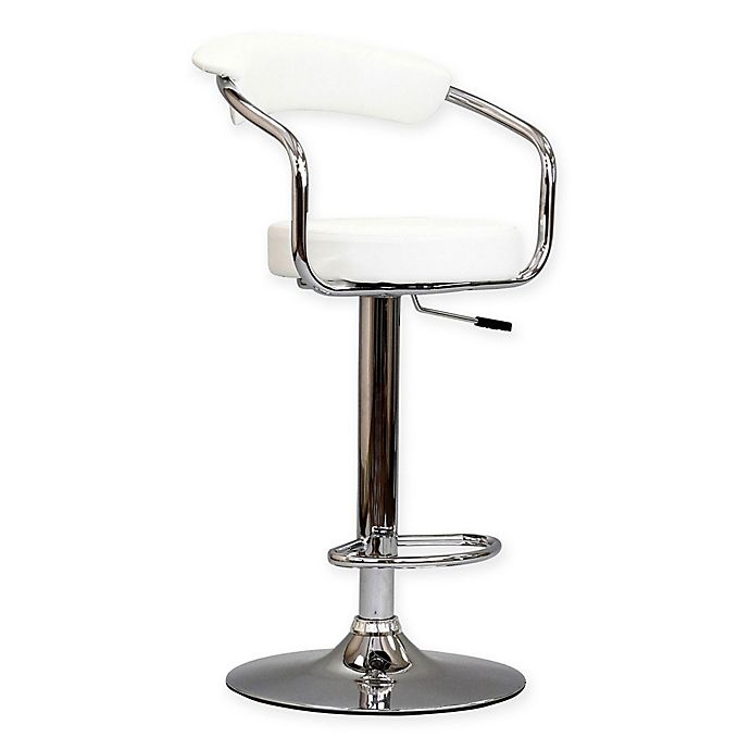 slide 1 of 4, Modway Diner Bar Stool - White, 1 ct