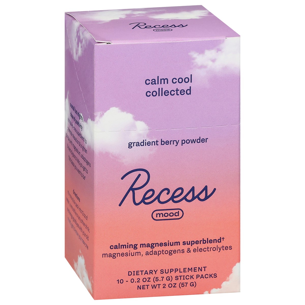 slide 3 of 13, Recess Mood Gradient Berry Calming Magnesium Superblend Powder, 1 ct