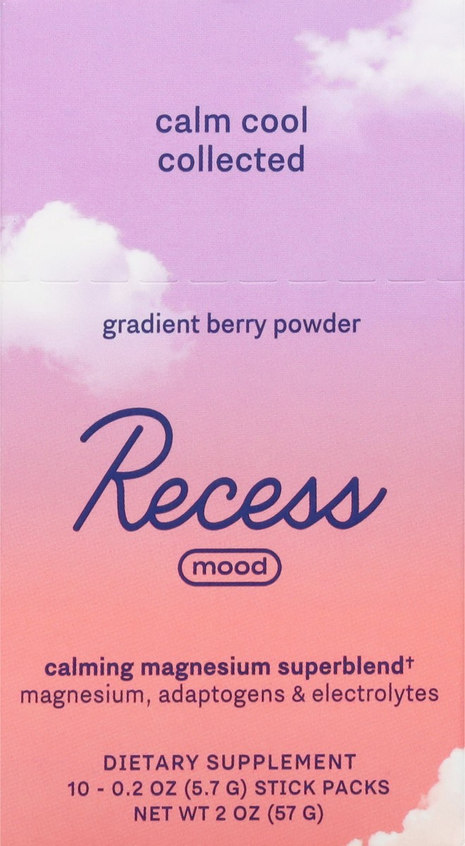 slide 5 of 13, Recess Mood Gradient Berry Calming Magnesium Superblend Powder, 1 ct