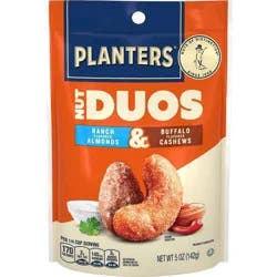 Planters Nut Duos Ranch/Buffalo Flavored Almonds & Cashews 5 oz