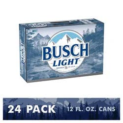 Busch Beer, 24 Pack Beer, 12 FL OZ Cans, 4.1% ABV