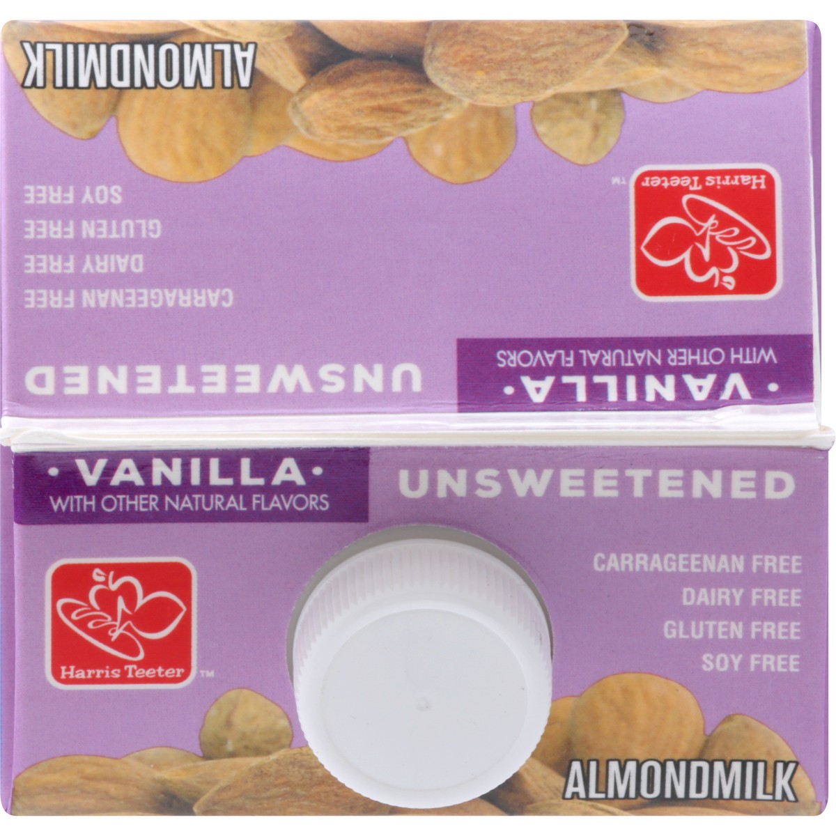 slide 9 of 9, Harris Teeter Unsweetened Vanilla Flavor Almond Drink, 64 oz