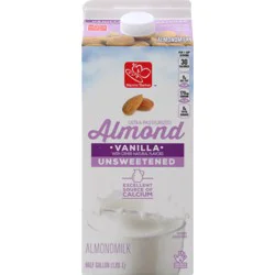 Harris Teeter Unsweetened Vanilla Flavor Almond Drink