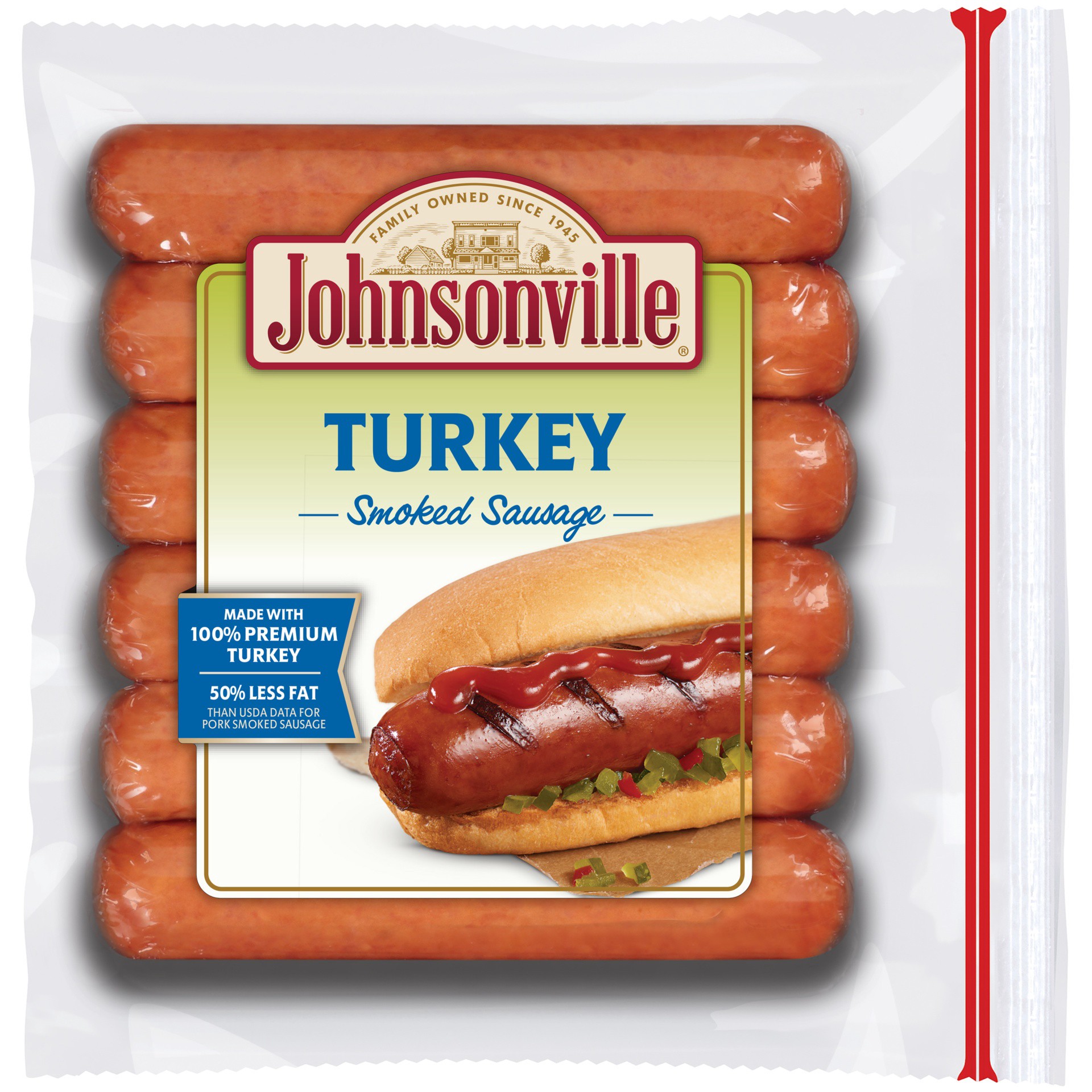 slide 2 of 3, Johnsonville Smoked Turkey Sausage, 13.5 oz