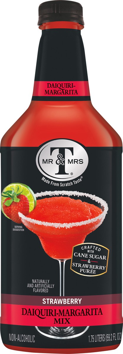 slide 6 of 7, Mr & Mrs T Strawberry Daiquiri Margarita Mix- 59.2 fl oz, 1.75 liter