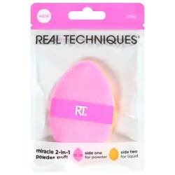 Real Techniques Miracle 2-in-1 Powder Puff, 1 count