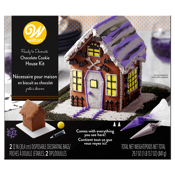 slide 1 of 1, Wilton Halloween Cookie House Kit, 29.7 oz