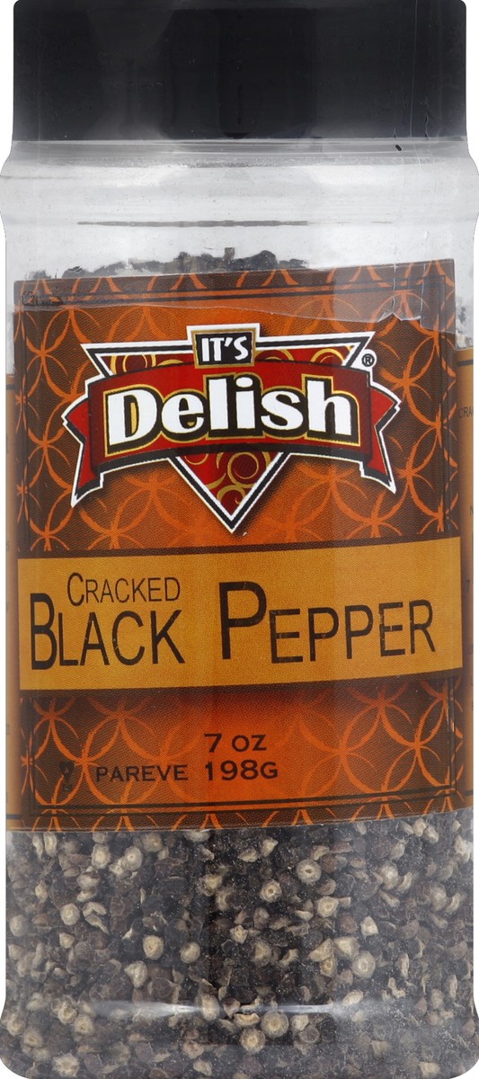 slide 1 of 2, It's Delish Its Delish Black Pepper Cracked, 7 oz