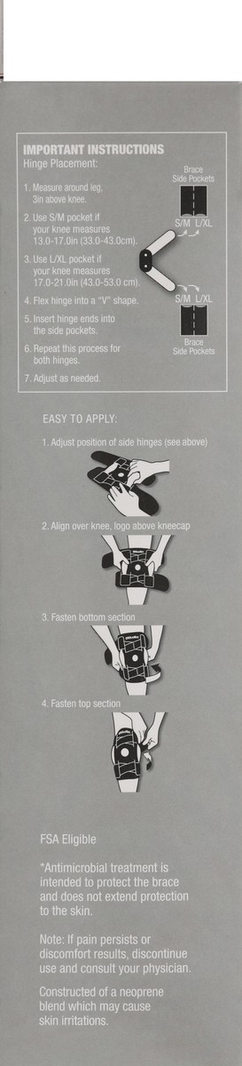 slide 4 of 4, Mueller Adjustable Hinged Knee Brace Maximum Support Model 6455 One Size, One Size