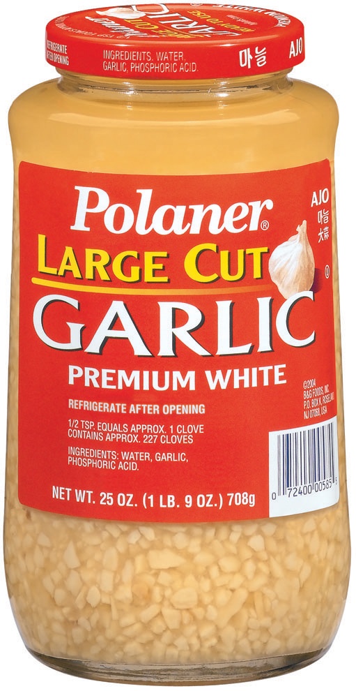 slide 1 of 1, Polaner Large Cut Garlic, 25 oz