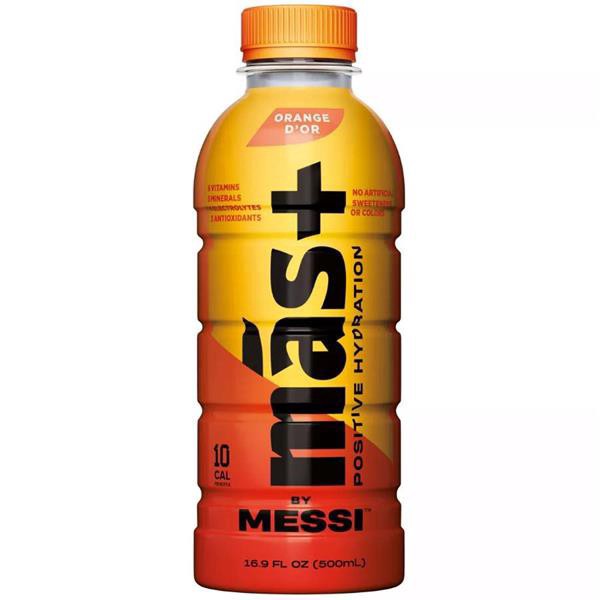 slide 1 of 1, Más+ By Messi Orange D'or Positive Hydration, 16.9 fl oz