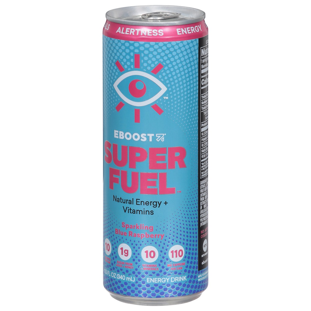slide 9 of 9, Eboost Super Fuel Sparkling Blue Raspberry Beverage- 11.5 fl oz, 11.5 fl oz