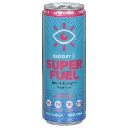 Eboost Super Fuel Sparkling Blue Raspberry Beverage- 11.5 fl oz