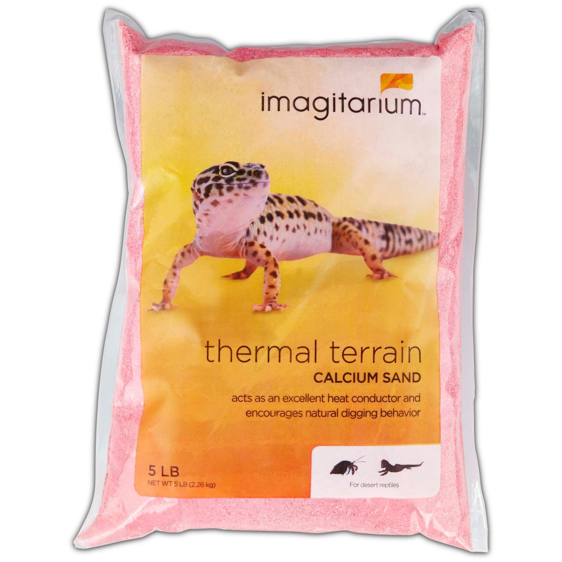slide 1 of 1, Imagitarium Pink Calcium Reptile Sand, 5 lb