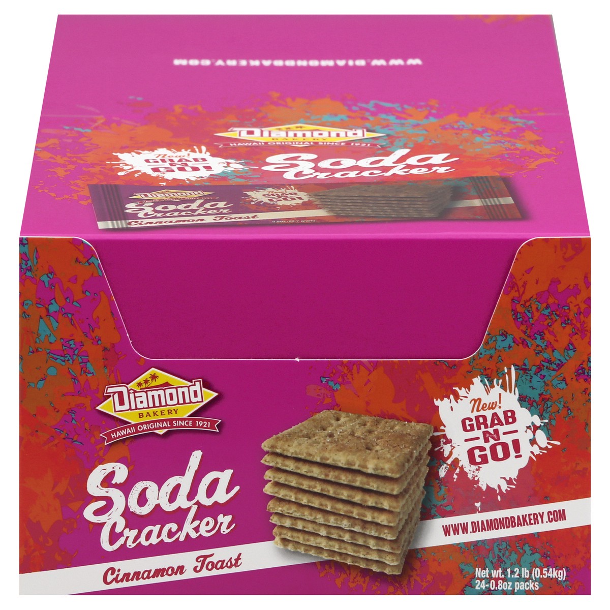 slide 1 of 10, Diamond Bakery Grab N Go Soda Cracker Cinn Toast, 