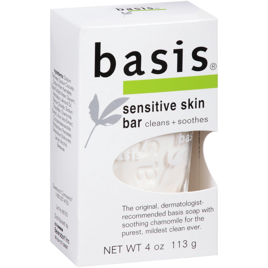 slide 2 of 7, Basis Basis Sensitive Skin Bar Soap, 4 oz