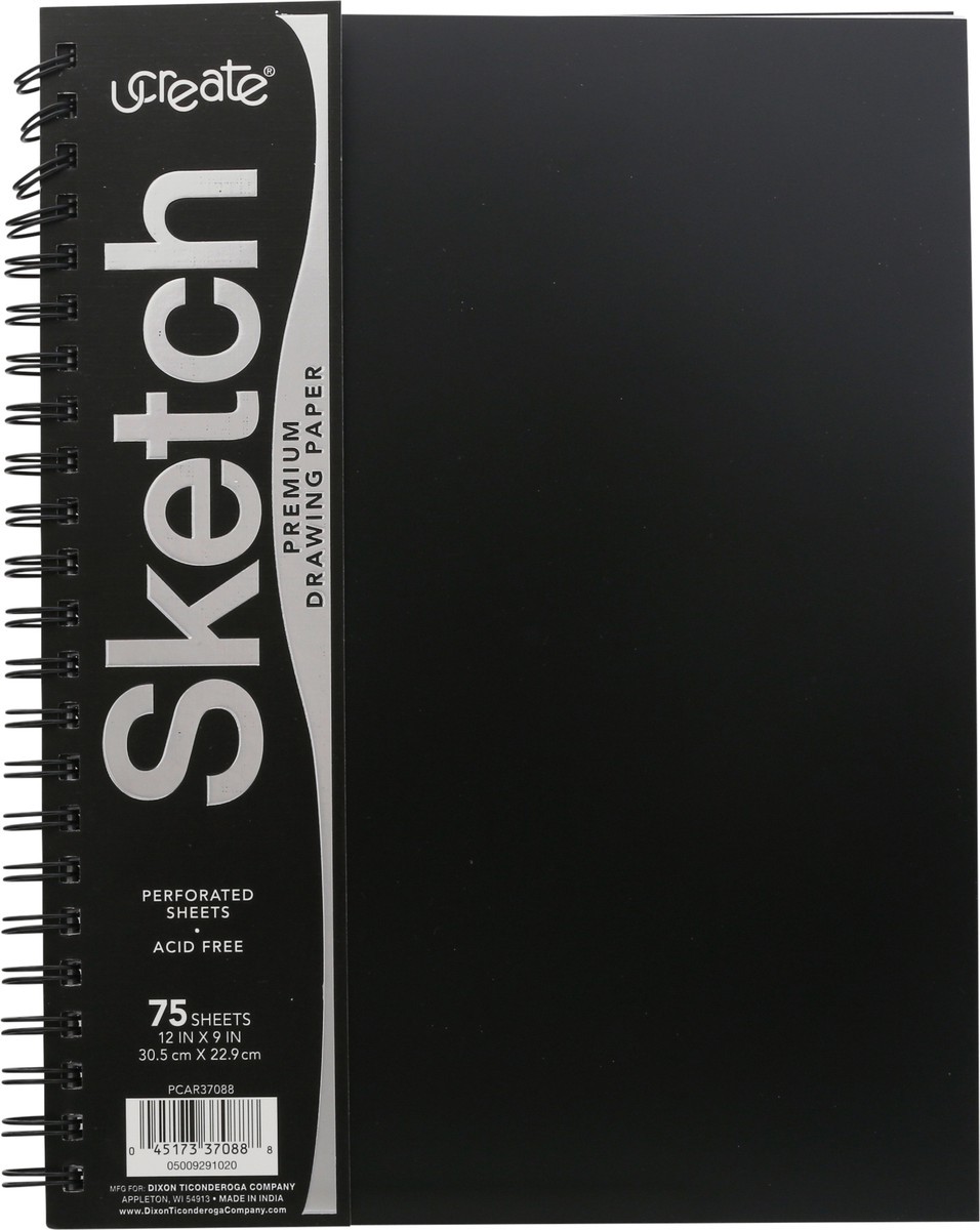 slide 6 of 9, U-Create Ucreate Poly Cover Premium Drawing Paper Sketch Book, 1 ea