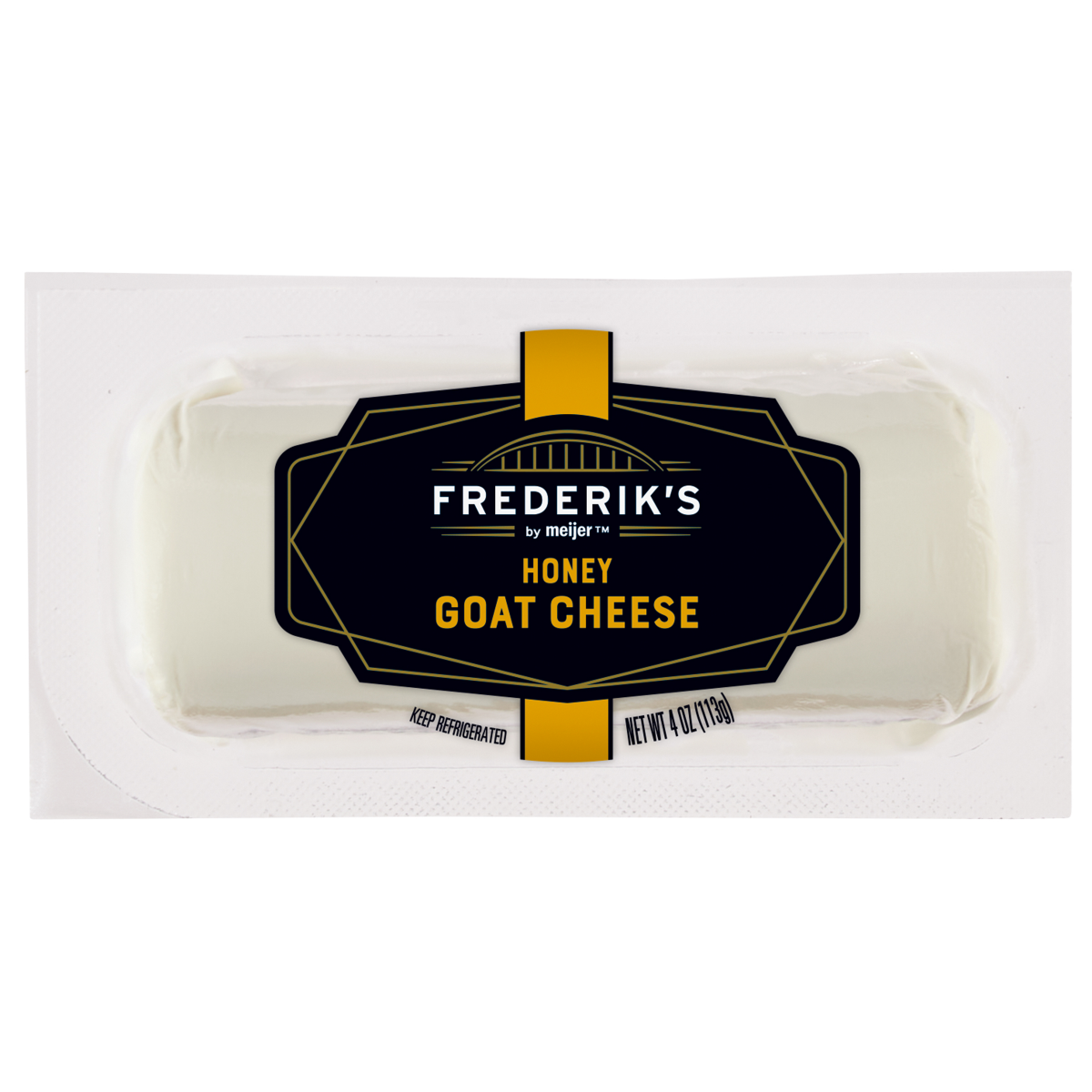 slide 1 of 5, frederiks by meijer goat cheese log hone, 4 oz