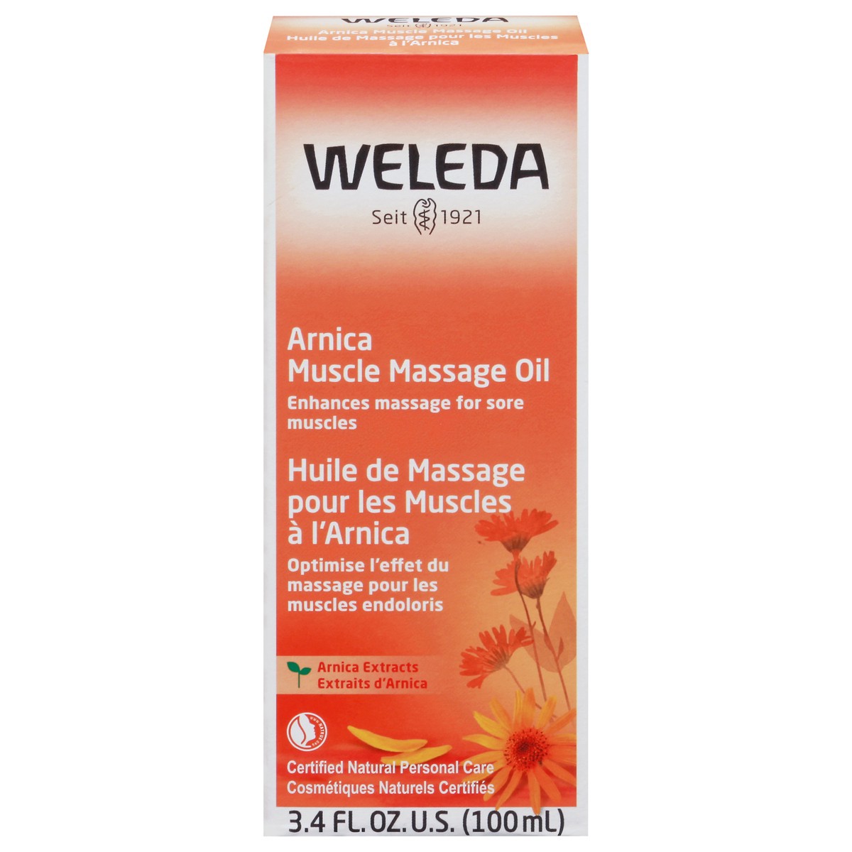 slide 1 of 9, Weleda Arnica Massage Oil, 3.4 oz