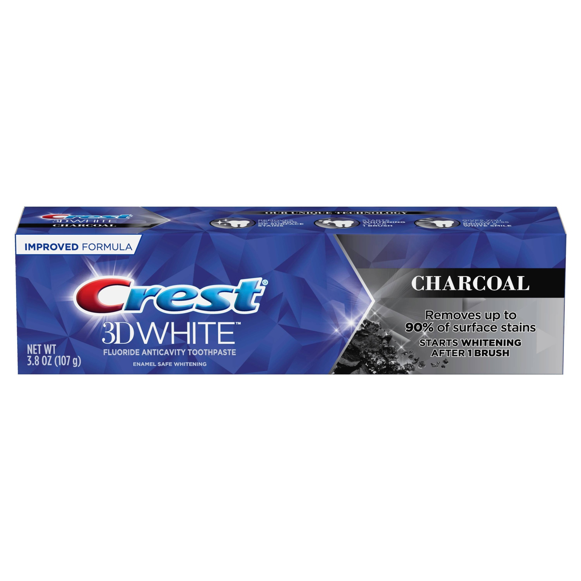 slide 1 of 3, Crest 3D White Advanced Charcoal Teeth Whitening Toothpaste - 3.8oz, 3.8 oz