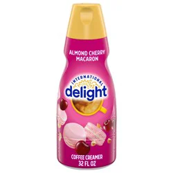 International Delight Coffee Creamer, Almond Cherry Macaron, Refrigerated Flavored Creamer, 32 FL OZ Bottle