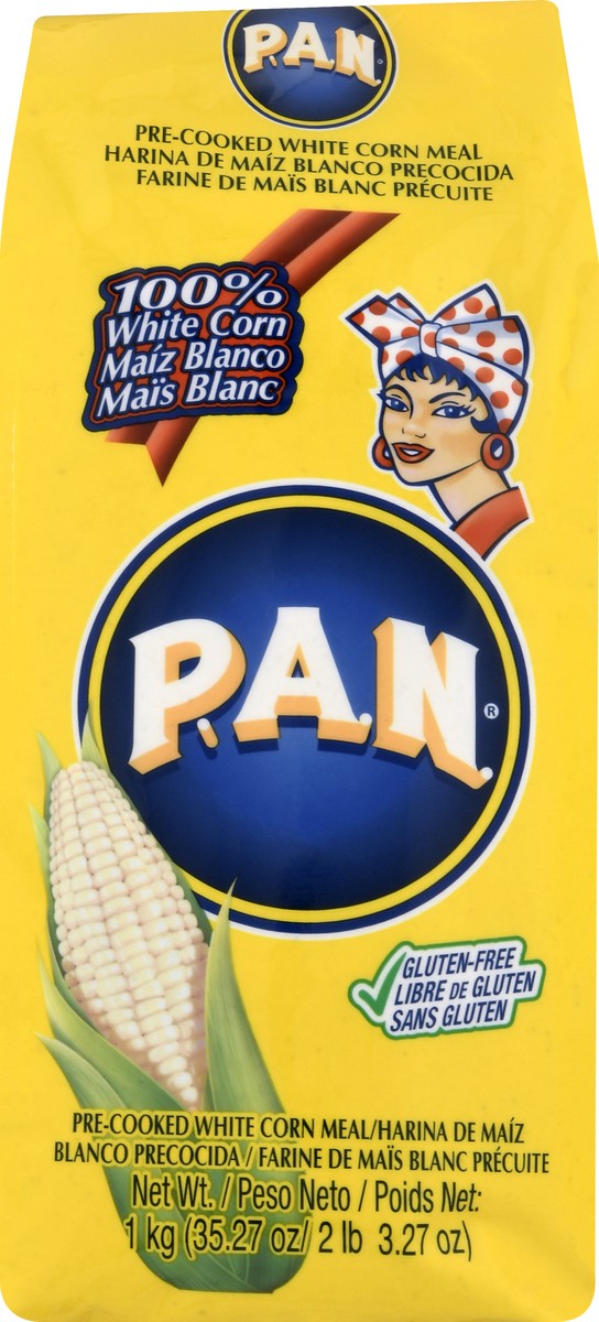 slide 3 of 13, PAN Pre-Cooked White Corn Meal 35.27 oz, 35.27 oz