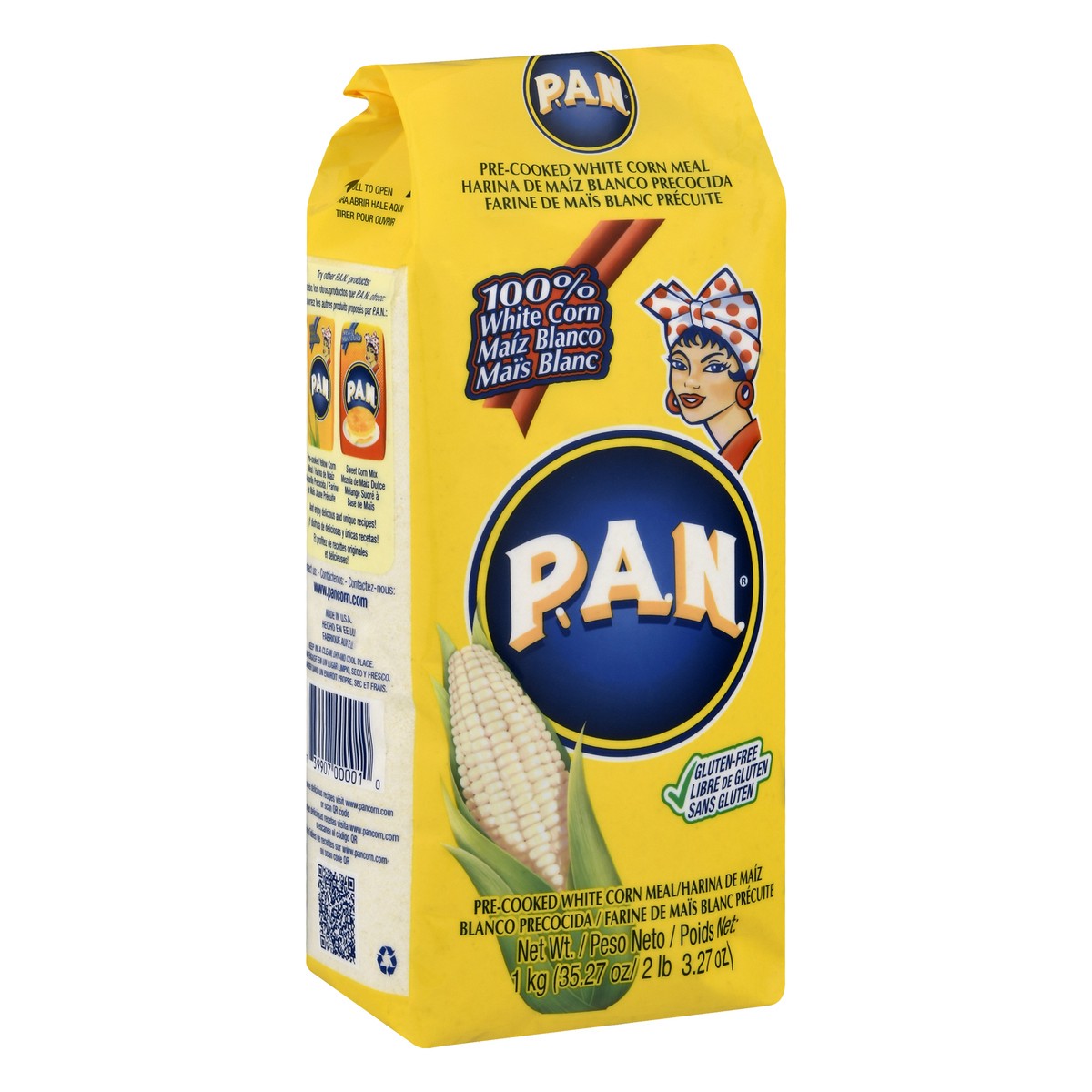 slide 6 of 13, PAN Pre-Cooked White Corn Meal 35.27 oz, 35.27 oz