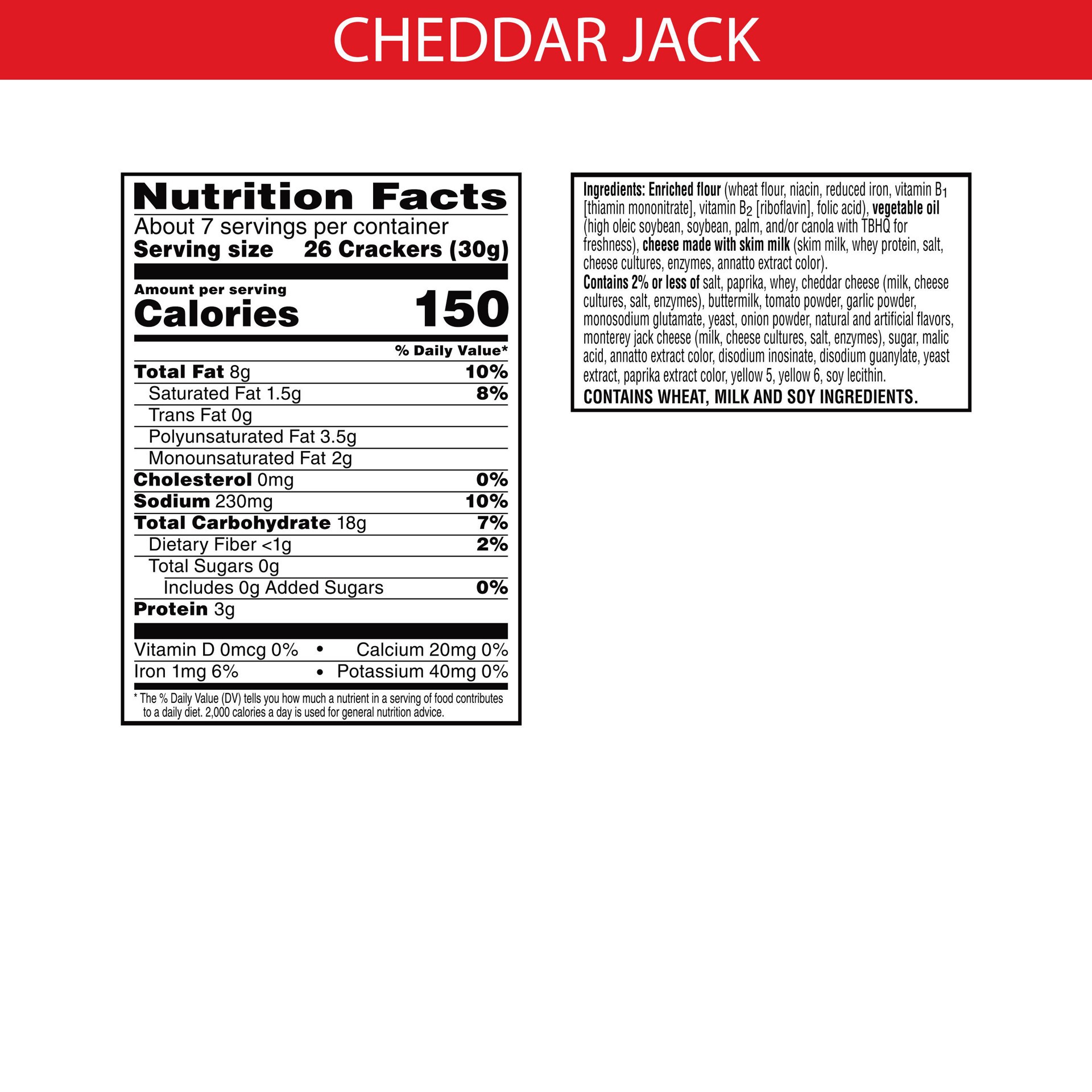 slide 2 of 5, Cheez-It Cheese Crackers, Cheddar Jack, 7 oz, 7 oz