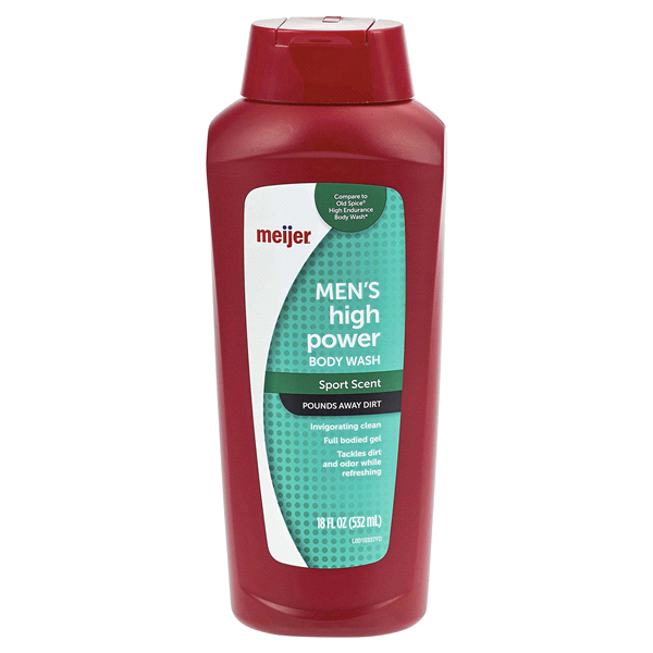 slide 1 of 1, Meijer High Power Body Wash, Sport Scent, 18 oz