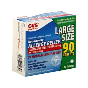 slide 1 of 1, CVS Pharmacy Non-Drowsy Allergy Relief, 90 ct; 10 mg