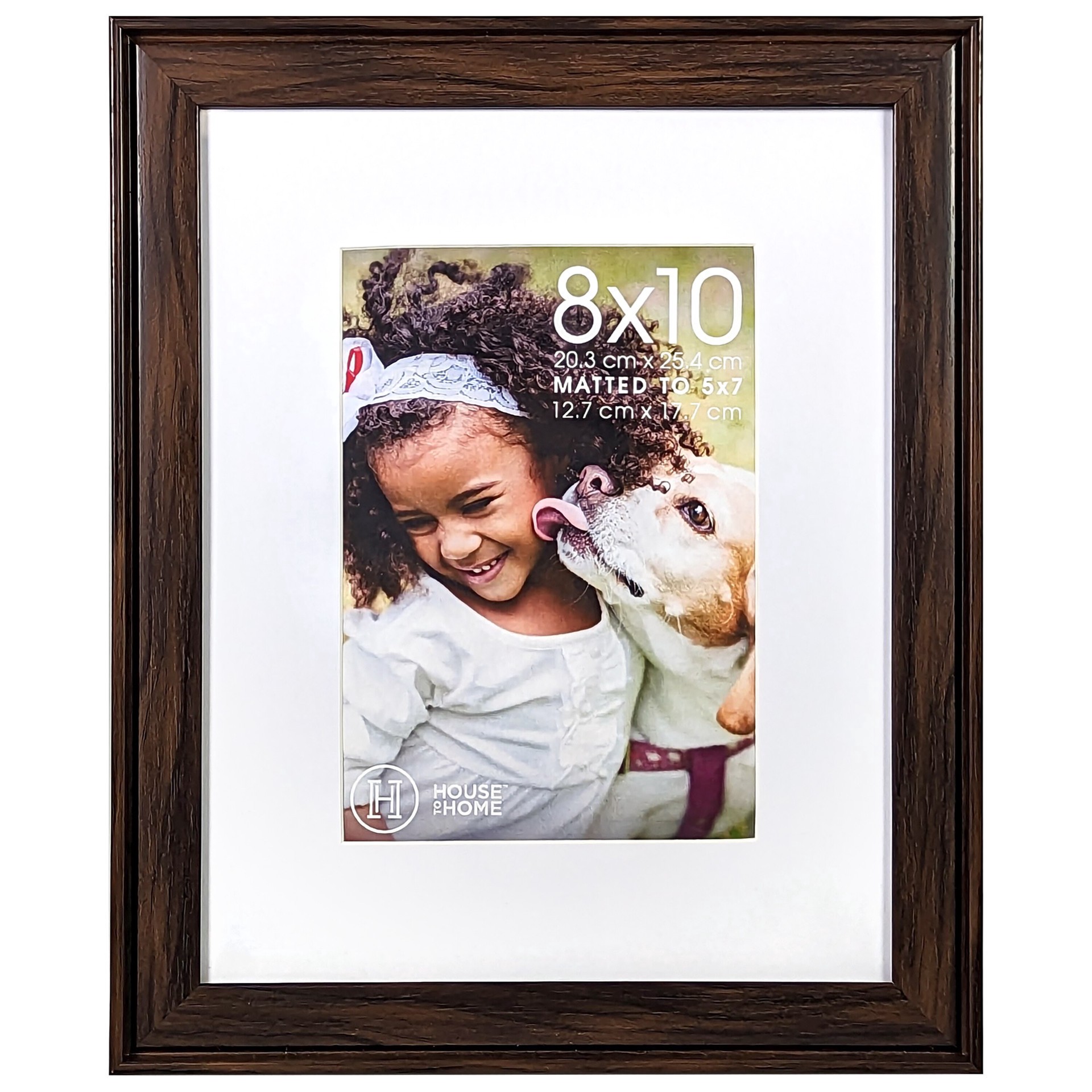 slide 1 of 1, House to Home Harbortown Carrie Walnut Picture Frame, 8X10, 1 ct