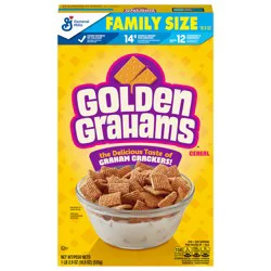 Golden Grahams Breakfast Cereal, Graham Cracker Taste, Made with Whole Grain, Family Size, 18.9 oz