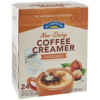 slide 1 of 1, Hill Country Fare Hazelnut Non-Dairy Coffee Creamer Single Serve Cups - 24 ct, 24 ct