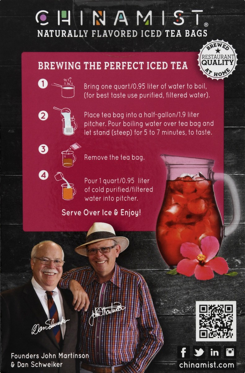 slide 2 of 9, China Mist Iced Tea Bags Caffeine-Free Berry Hibiscus Herbal Tea - 4 ct, 4 ct