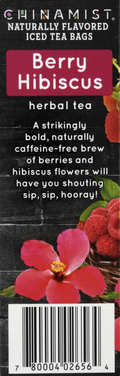 slide 7 of 9, China Mist Iced Tea Bags Caffeine-Free Berry Hibiscus Herbal Tea - 4 ct, 4 ct