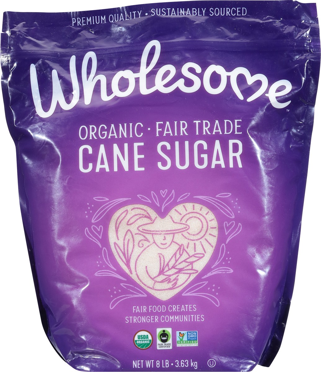 slide 3 of 9, Wholesome Fair Trade Organic Cane Sugar 8 lb, 8 lb