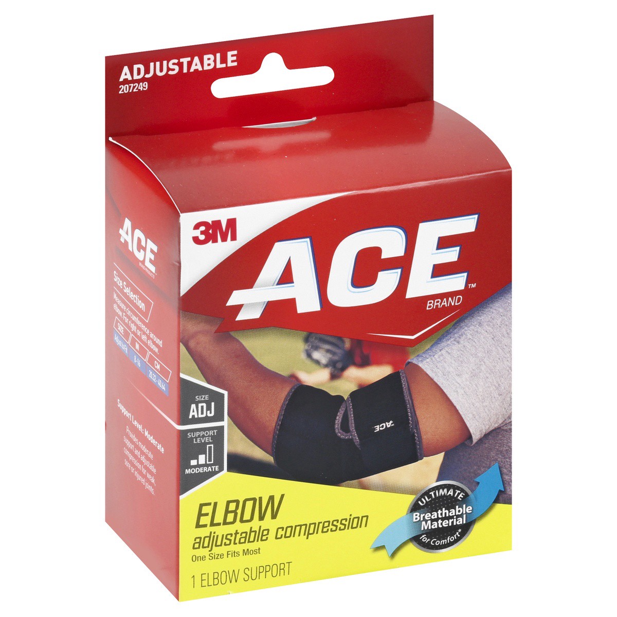 slide 1 of 9, Ace Adjustable One Size Neoprene Elbow Support, One Size