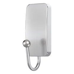 Command Bath Small Satin Nickel Hook 1 ea