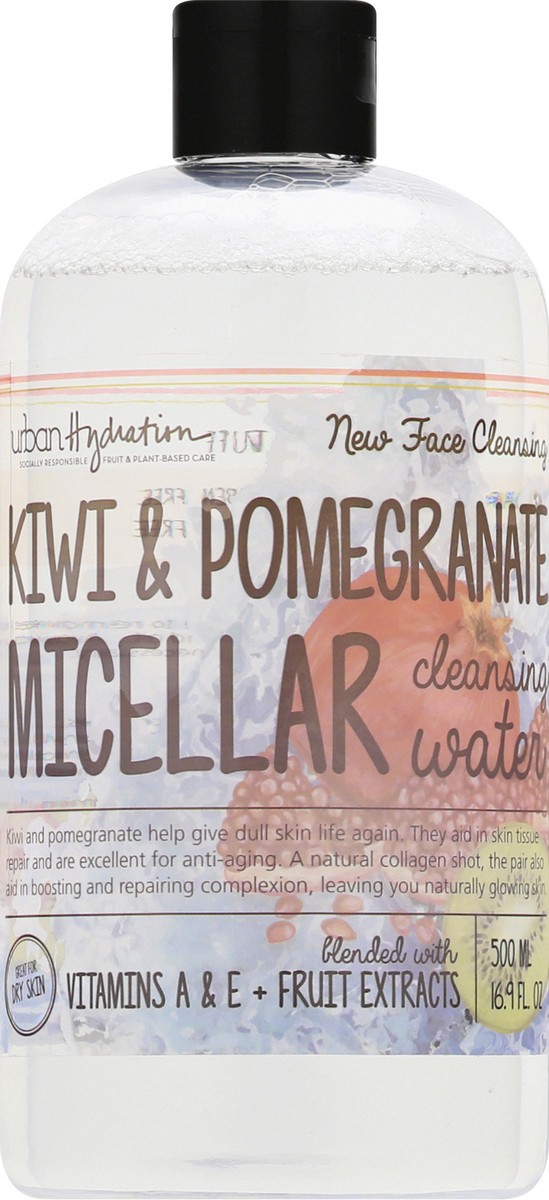 slide 2 of 12, Urban Hydration Kiwi & Pomegranate Micellar Cleansing Water 500 ml, 500 ml