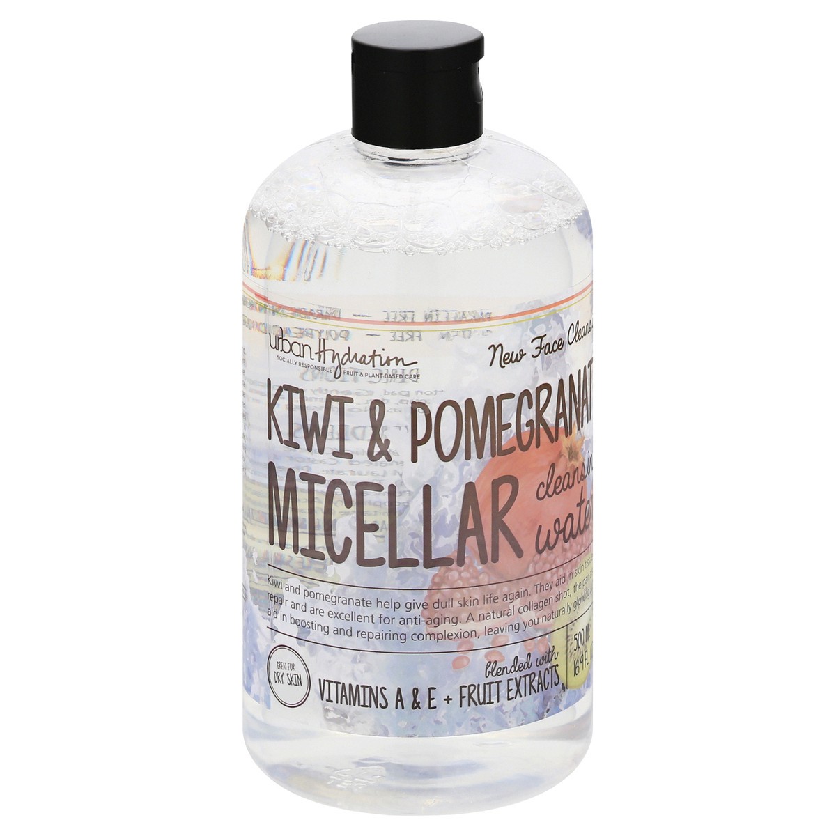 slide 3 of 12, Urban Hydration Kiwi & Pomegranate Micellar Cleansing Water 500 ml, 500 ml