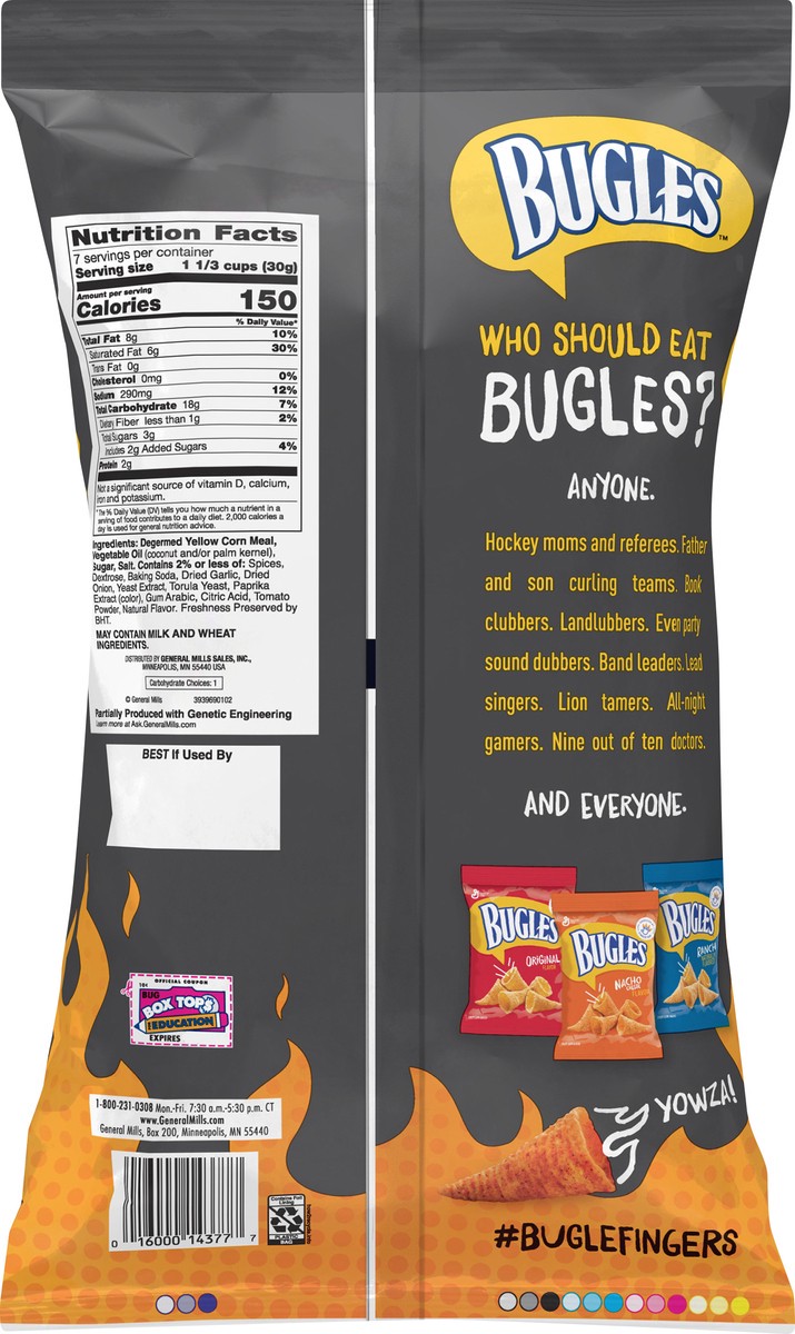 slide 8 of 8, Bugles Hot & Spicy, 7.5 oz