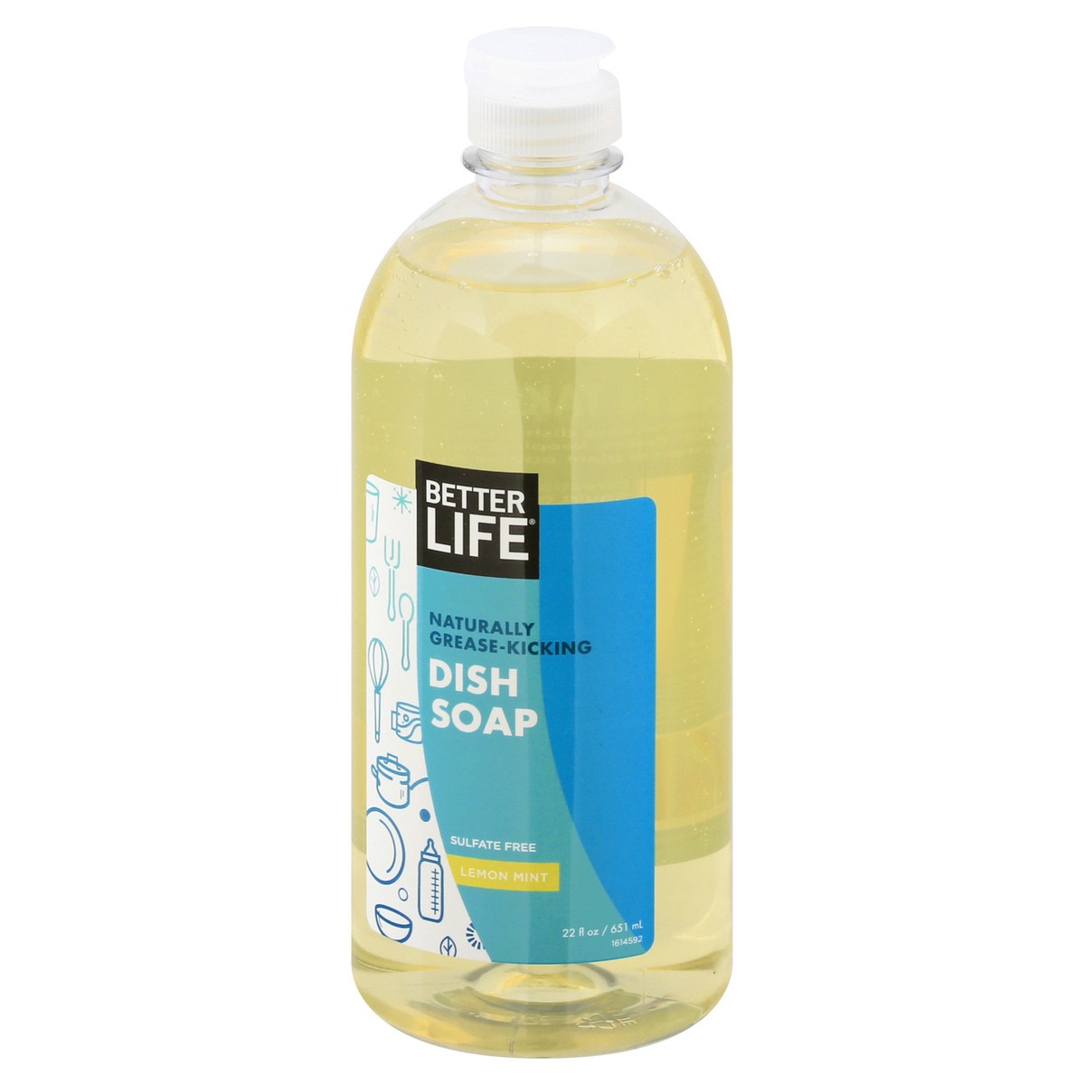 slide 4 of 9, Better Life Lemon Mint Dish Soap 22 oz, 22 oz