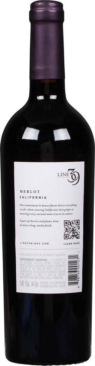 slide 6 of 9, Line 39 California Merlot 750 ml, 750 ml