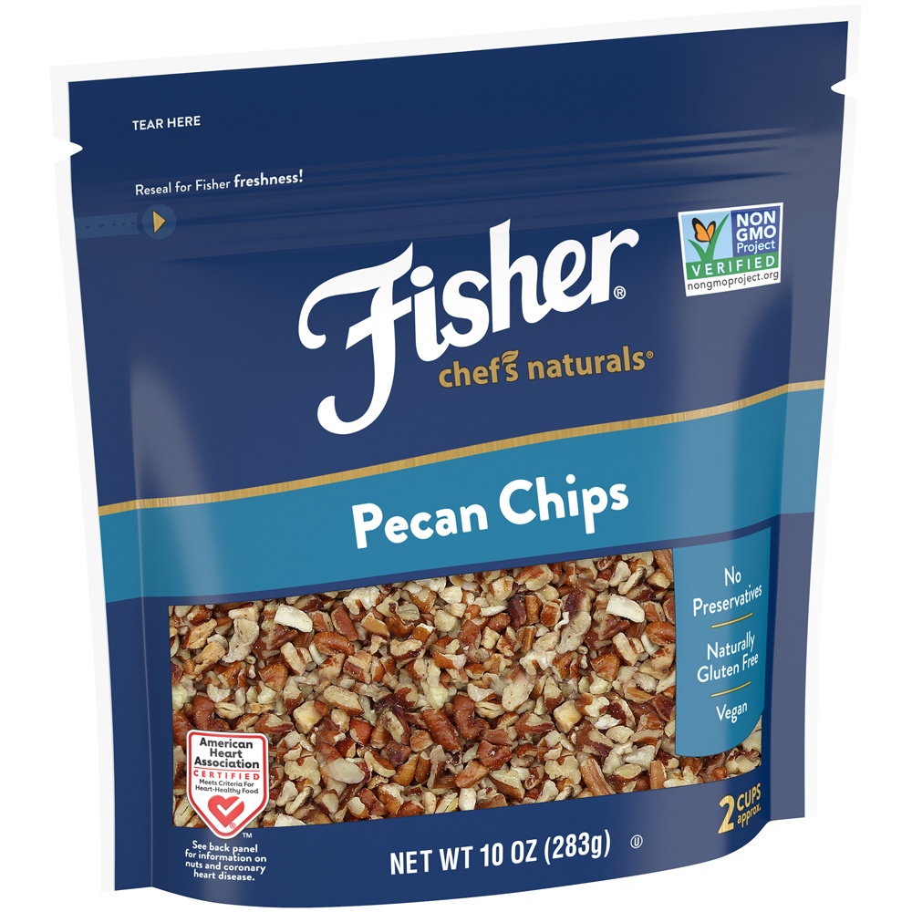 slide 2 of 9, Fisher Chef's Naturals Pecan Chips, 10 oz