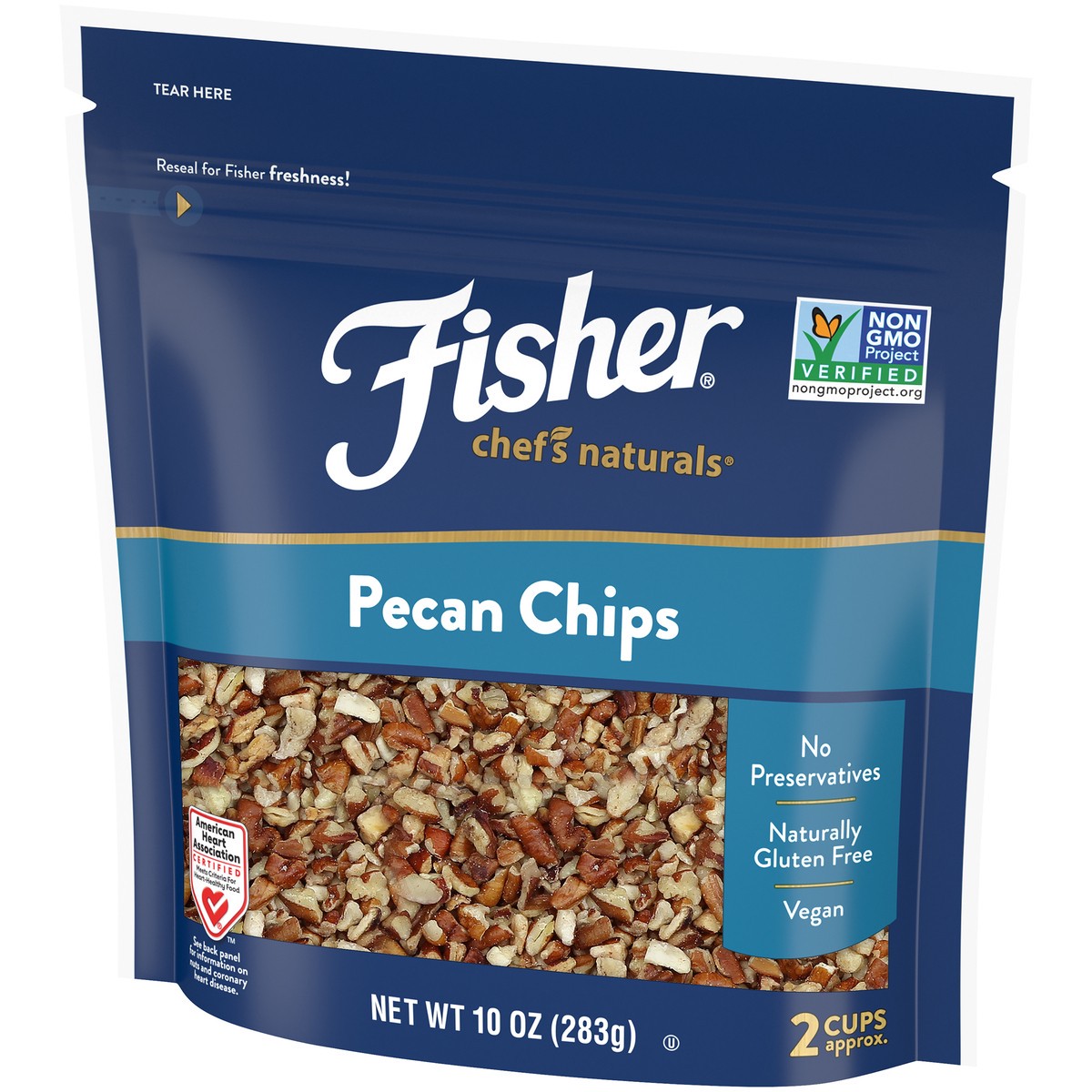 slide 8 of 9, Fisher Chef's Naturals Pecan Chips, 10 oz