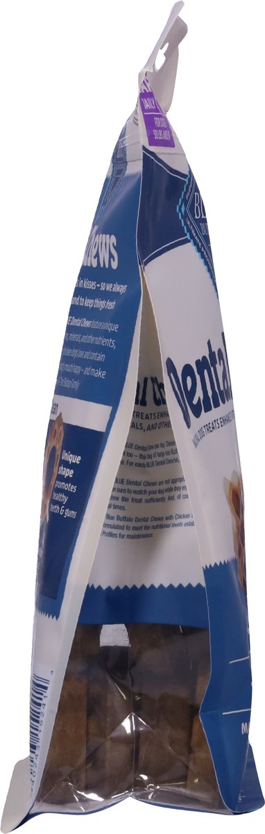 slide 12 of 13, Blue Buffalo Dental Chews Large Natural Dog Treats, Chicken & Spearmint 11-oz Bag (7 Count), 7 ct