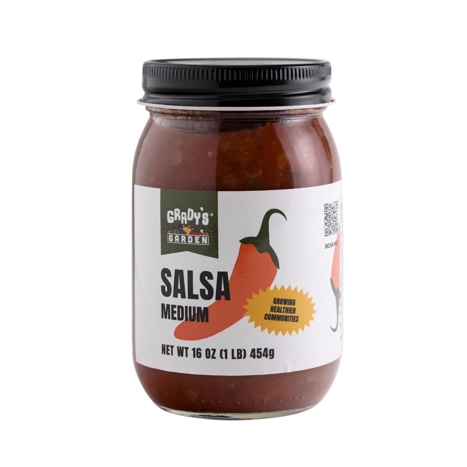 slide 1 of 2, Grady's Garden Salsa Medium 16 oz, 16 oz