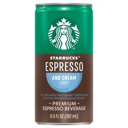Starbucks Espresso Beverage, Premium, Espresso & Cream Light